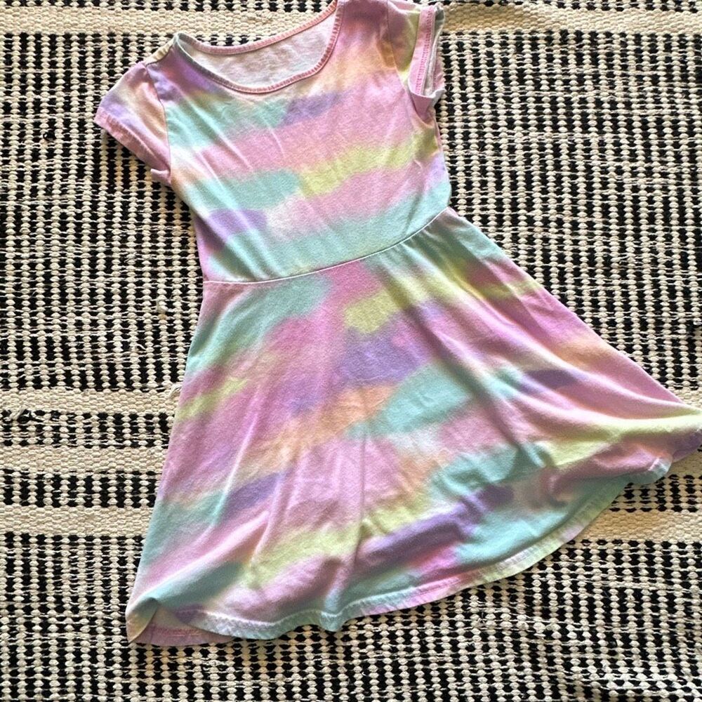 Children’s place size small 5/6 Multicolor Tye dye girls dress
